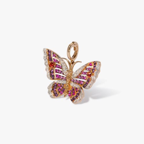 Annoushka, Mythology Butterfly Charm Pendant, 18ct Yellow Gold, Diamonds, Sapphires, Ame