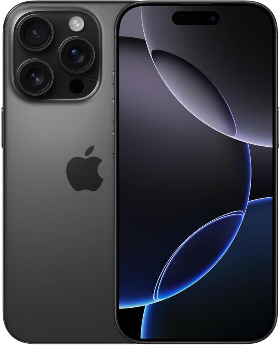 Amazon.com: 苹果 iPhone 16 Pro Max,美国版,256GB,黑钛 - 已解锁(续订) : 手机和配件